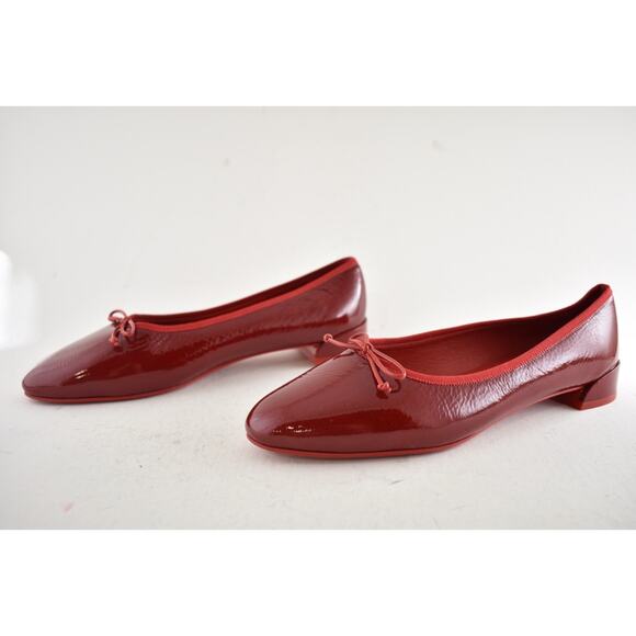 Christian Louboutin Sweetie Jane Flat Loubi Red Patent Vog Ballet Ballerina 40.5 - Picture 12 of 14